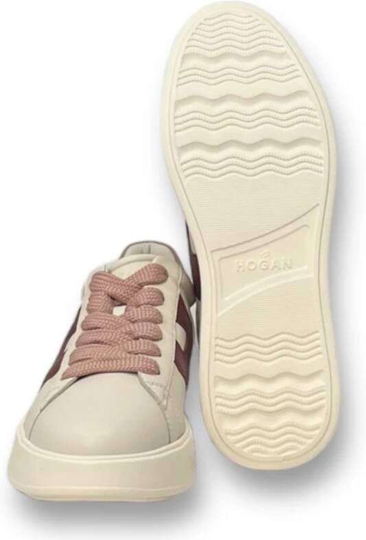 Hogan Casual Veterschoenen White Dames