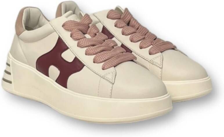 Hogan Casual Veterschoenen White Dames