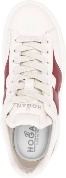 Hogan Chunky Sneakers Bordeaux Rood White Dames