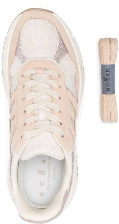 Hogan Chunky Sole Pink Sneakers Lace-Up Pink Dames