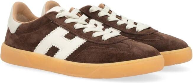 Hogan Cool Lace-Up Sneakers Brown Heren