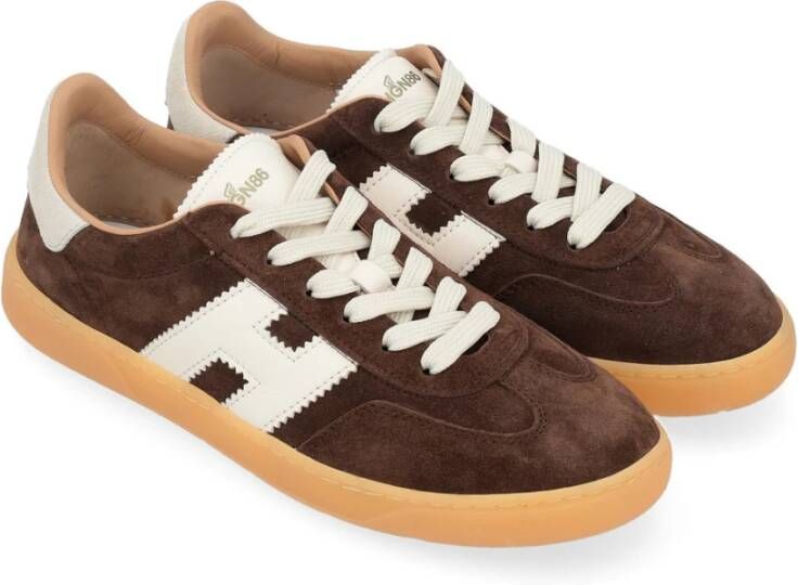 Hogan Cool Lace-Up Sneakers Brown Heren