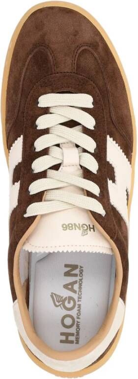 Hogan Cool Lace-Up Sneakers Brown Heren