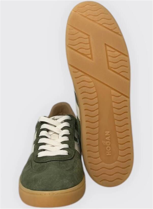 Hogan Cool Lace-Up Sneakers Green Heren