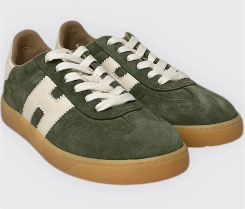 Hogan Cool Lace-Up Sneakers Green Heren