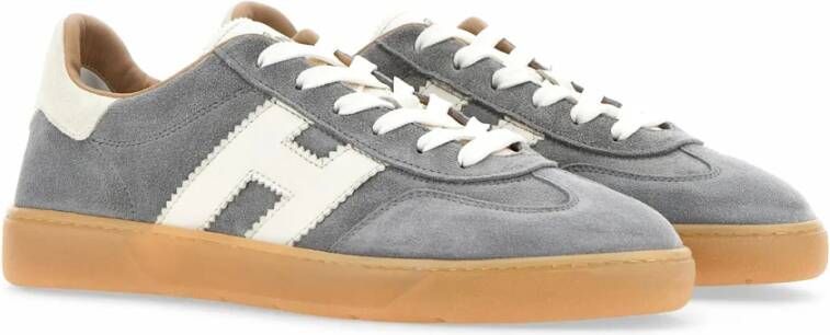 Hogan Coole Grijze Suède Sneakers Gray Heren