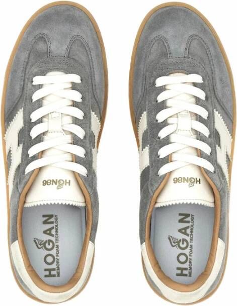 Hogan Coole Grijze Suède Sneakers Gray Heren