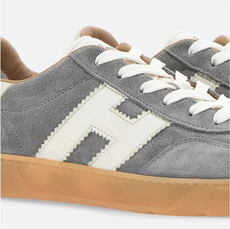 Hogan Coole Grijze Suède Sneakers Gray Heren