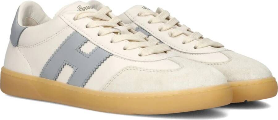 Hogan Coole Veterschoenen Dames Creme Beige Dames