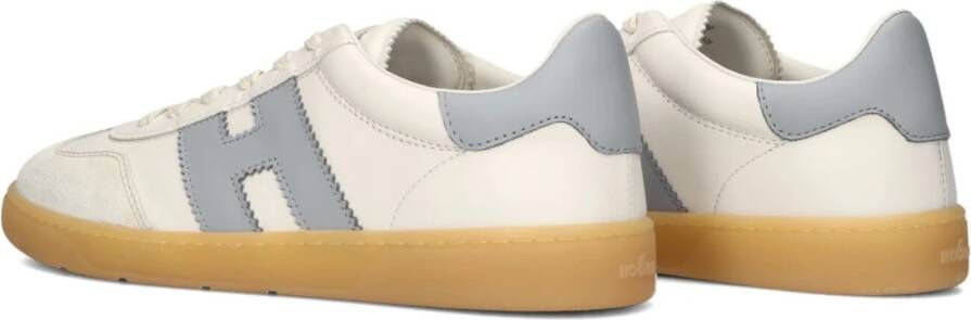 Hogan Coole Veterschoenen Dames Creme Beige Dames