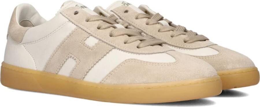 Hogan Coole Veterschoenen Dames Wit Beige Dames