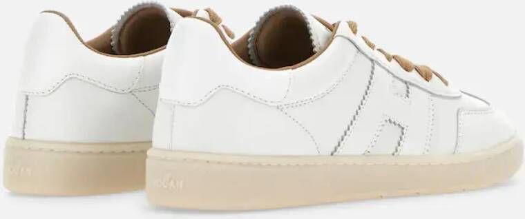 Hogan Coole Witte Sneakers met Gewatteerde Tong White Dames