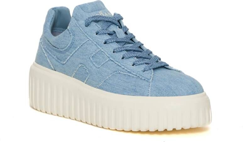 Hogan Denim Sneakers voor Vrouwen Blue Dames