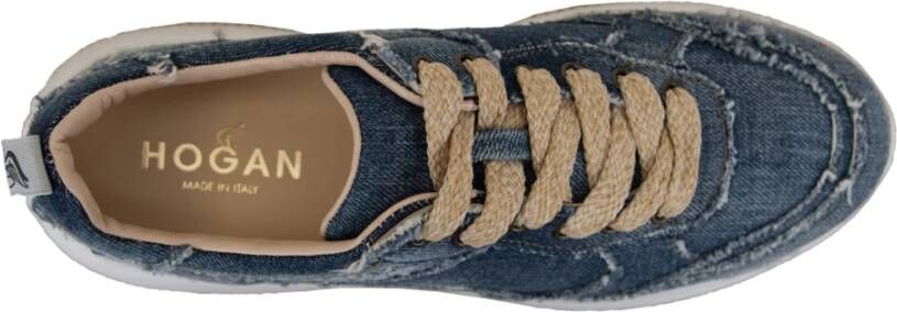 Hogan Denim Stijl Veterschoenen Blue Dames