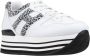 Hogan Dierenprint Veterschoenen voor Dames White Dames - Thumbnail 2