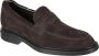 Hogan Ebony Suède Loafer met Memory Foam Brown Heren - Thumbnail 2