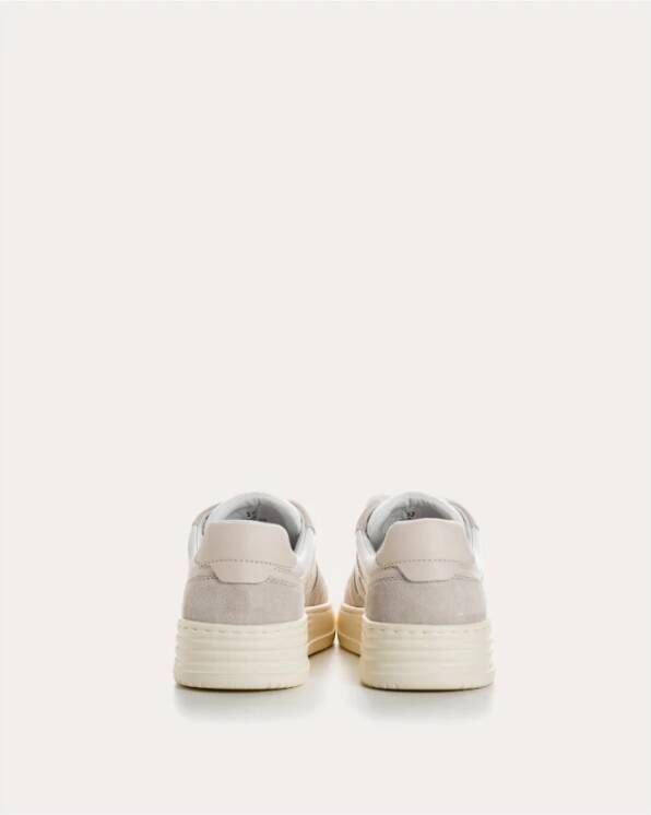 Hogan Elegante Leren Sneakers Beige Heren