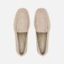 Hogan Fluwelen Leren Mocassins met Monogram Beige Dames - Thumbnail 3