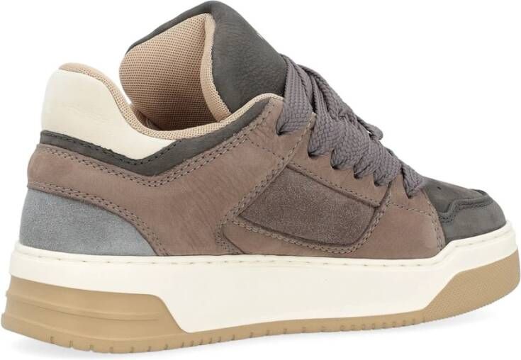 Hogan Gebonden Sneaker in Rood en Zwart Brown Dames