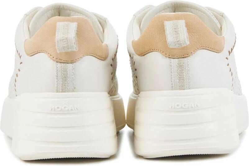 Hogan Gebroken Witte Sneakers White Dames