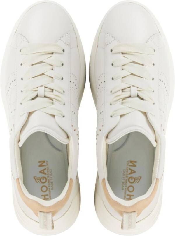 Hogan Gebroken Witte Sneakers White Dames