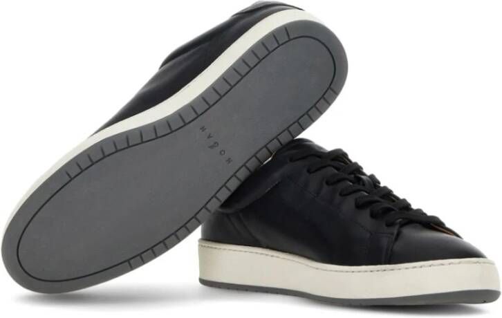 Hogan Geperforeerde Logo Sneakers Zwart Black Heren