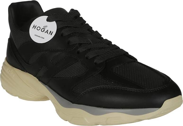 Hogan Gestanste Sneakers voor Mannen Black Heren