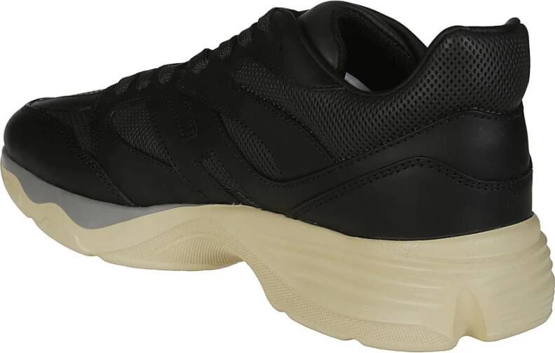 Hogan Gestanste Sneakers voor Mannen Black Heren