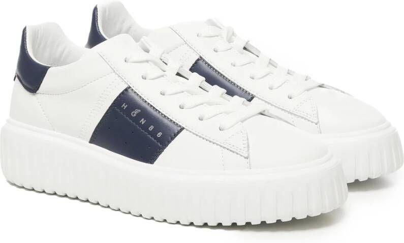 Hogan Gestreepte Band Sneakers White Heren