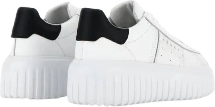 Hogan Gestreepte Modieuze Sneakers White Heren