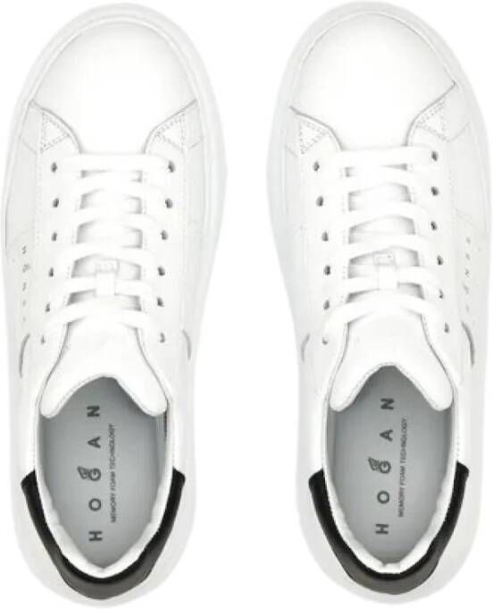 Hogan Gestreepte Modieuze Sneakers White Heren