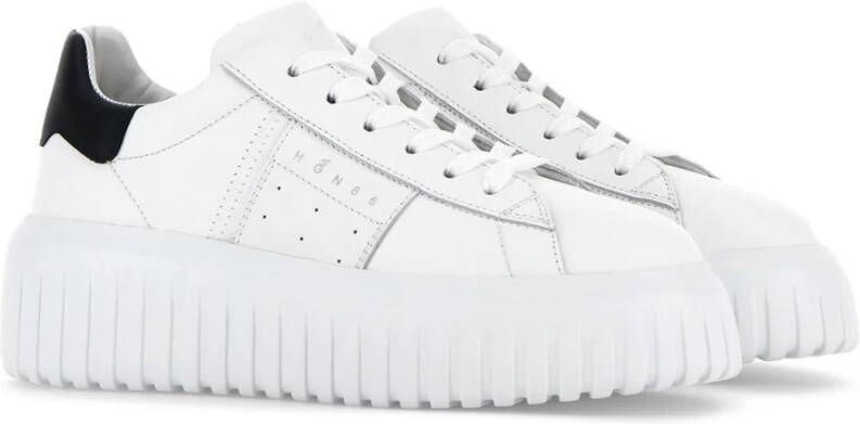 Hogan Gestreepte Sneakers White Dames