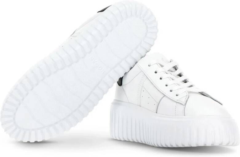 Hogan Gestreepte Sneakers White Dames