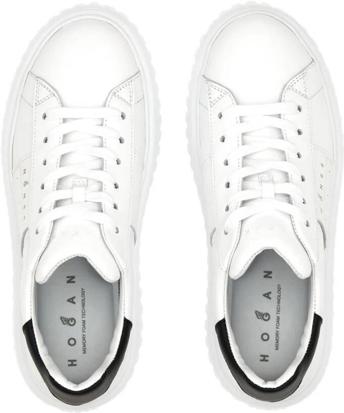 Hogan Gestreepte Sneakers White Dames