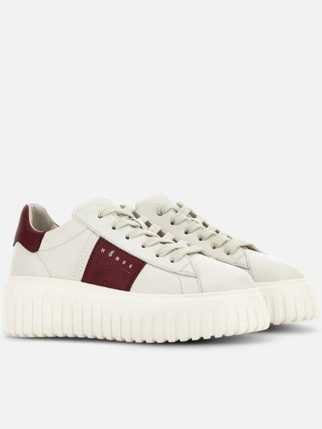 Hogan Gestreepte Sneakers White Dames