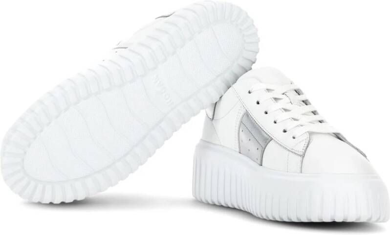 Hogan Gestreepte Sneakers White Dames