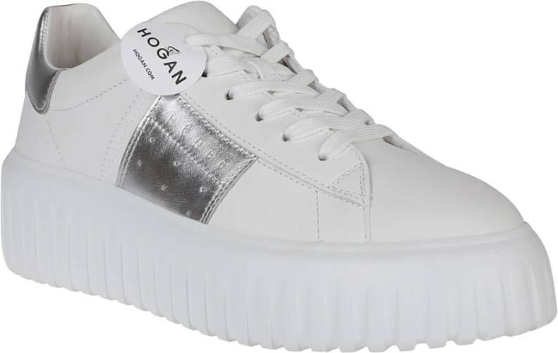 Hogan Gestreepte Sneakers White Dames