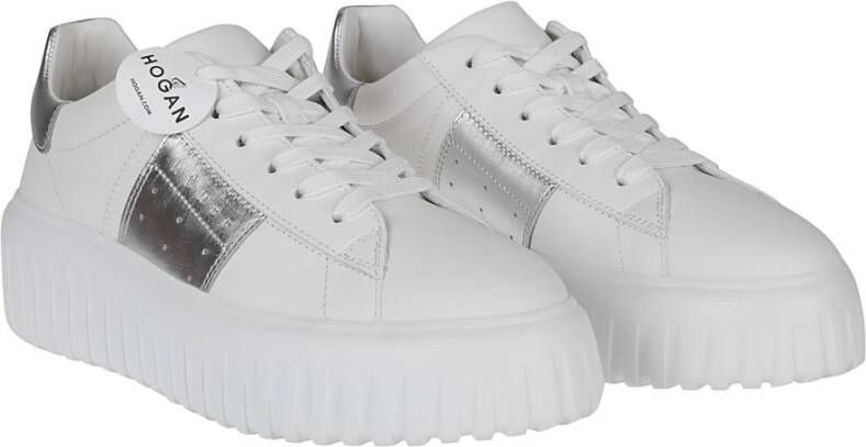 Hogan Gestreepte Sneakers White Dames