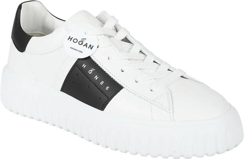 Hogan Gestreepte Sneakers White Heren