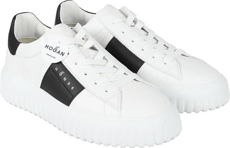 Hogan Gestreepte Sneakers White Heren