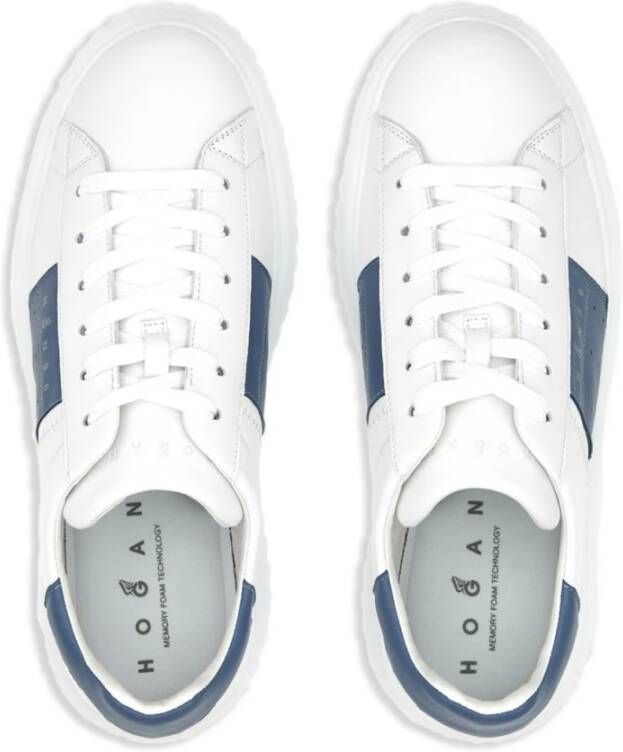 Hogan Gestreepte Sneakers White Heren