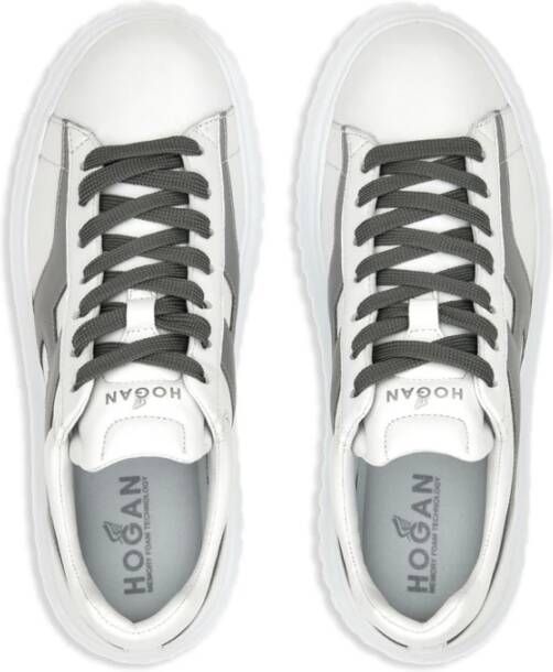 Hogan Gestreepte Split Stijl Sneakers White Dames