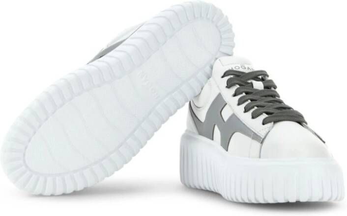 Hogan Gestreepte Split Stijl Sneakers White Dames