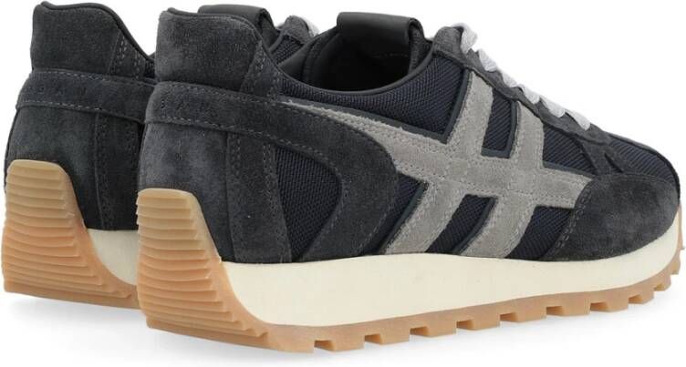 Hogan Geveterde Slash Sneakers Black Heren