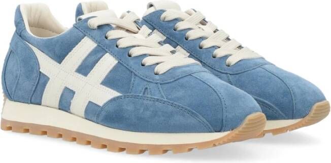 Hogan Geveterde Sneaker Blue Dames