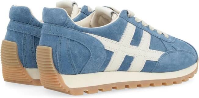 Hogan Geveterde Sneaker Blue Dames