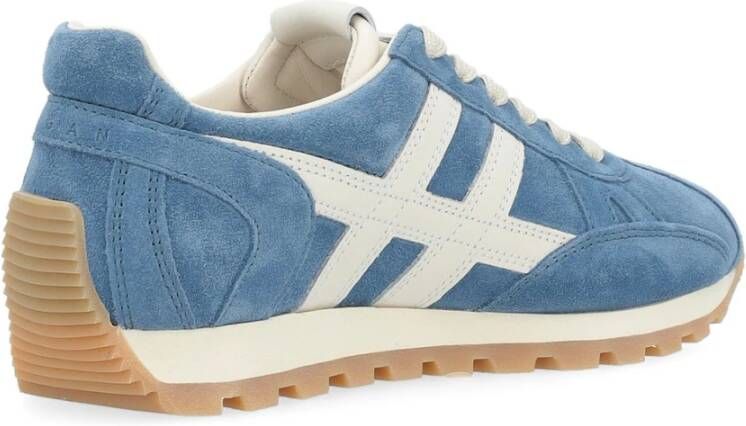 Hogan Geveterde Sneaker Blue Dames