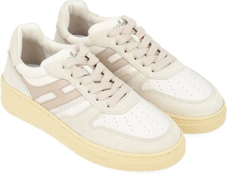 Hogan Geveterde Sneaker White Dames