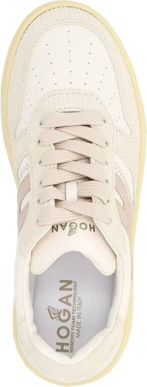 Hogan Geveterde Sneaker White Dames