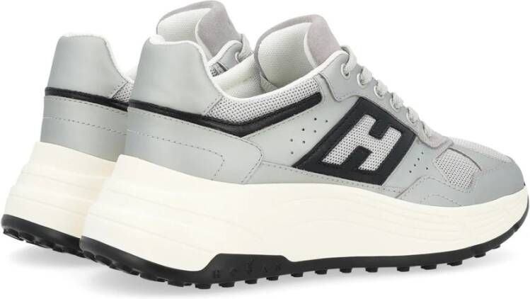 Hogan Geveterde Sneakers Gray Dames